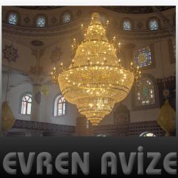 döküm ayetli cami avizesi