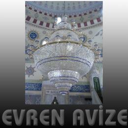 2 mt torbali dokum ayetli cami avizesi